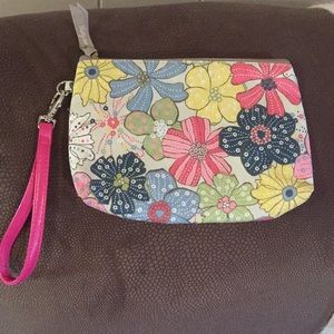 Floral 31 pouch with strap